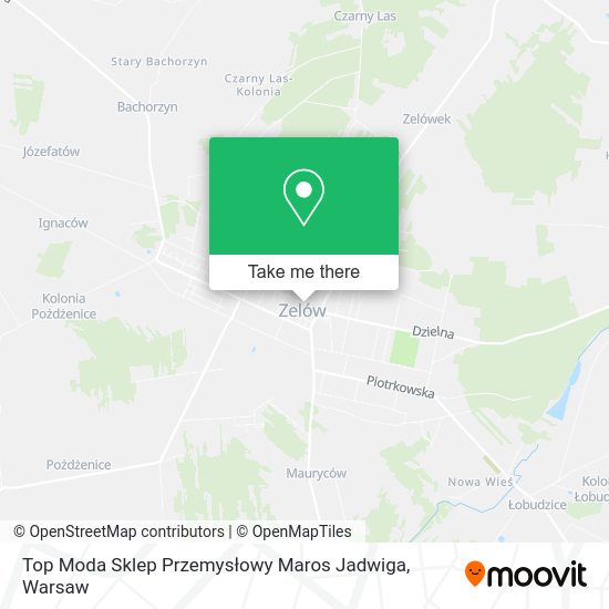 Top Moda Sklep Przemysłowy Maros Jadwiga map