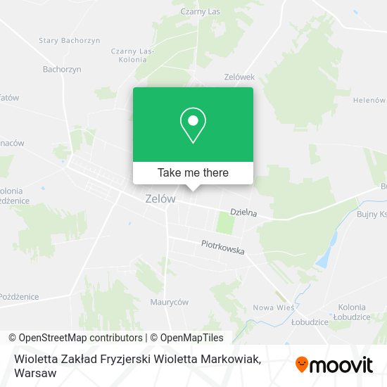 Карта Wioletta Zakład Fryzjerski Wioletta Markowiak