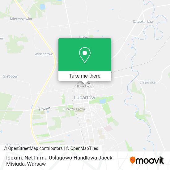 Idexim. Net Firma Usługowo-Handlowa Jacek Misiuda map