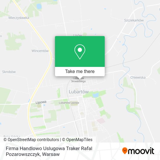 Firma Handlowo Uslugowa Traker Rafal Pozarowszczyk map