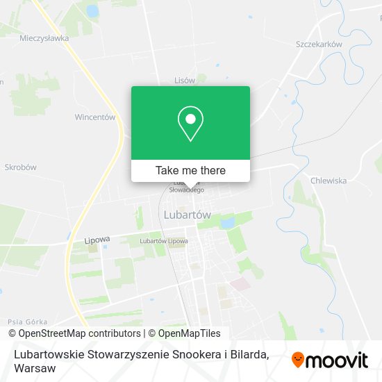 Lubartowskie Stowarzyszenie Snookera i Bilarda map