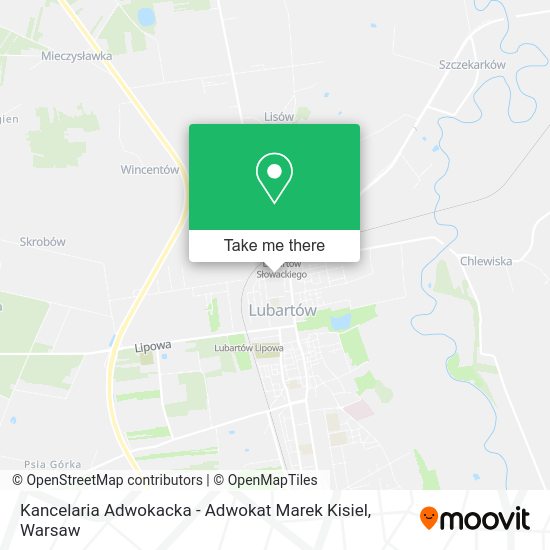 Kancelaria Adwokacka - Adwokat Marek Kisiel map