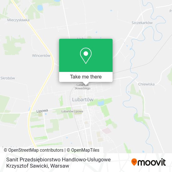 Sanit Przedsiębiorstwo Handlowo-Usługowe Krzysztof Sawicki map