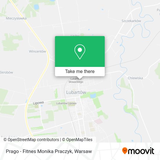 Prago - Fitnes Monika Praczyk map