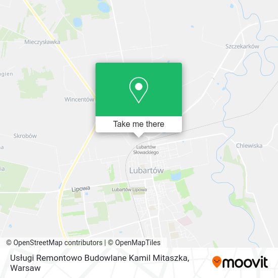 Usługi Remontowo Budowlane Kamil Mitaszka map