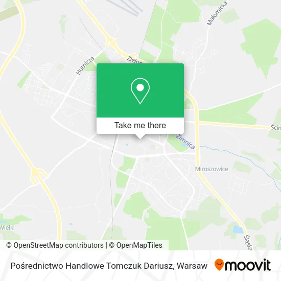 Карта Pośrednictwo Handlowe Tomczuk Dariusz