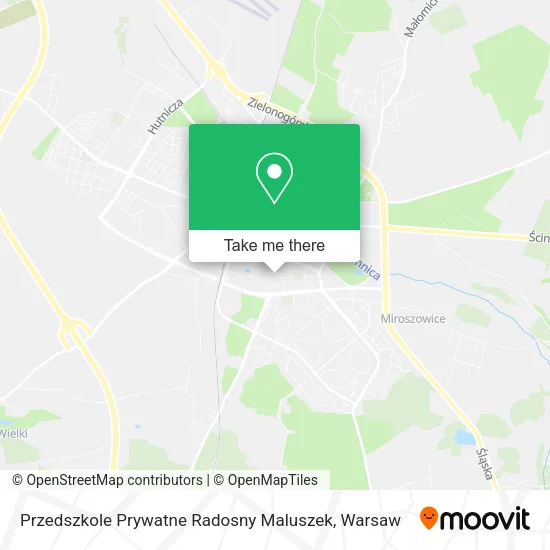 Карта Przedszkole Prywatne Radosny Maluszek