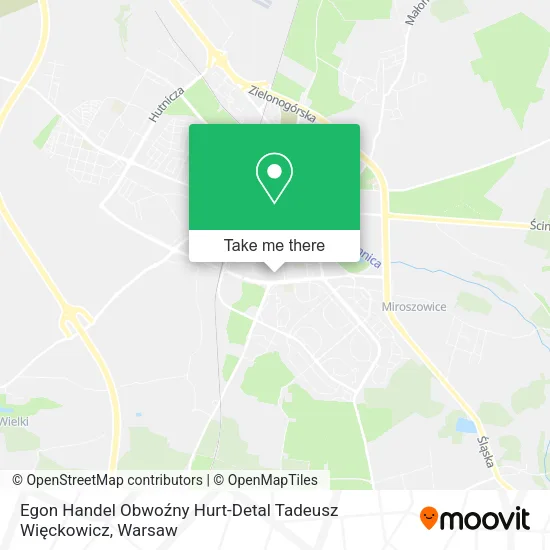 Карта Egon Handel Obwoźny Hurt-Detal Tadeusz Więckowicz