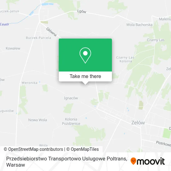 Карта Przedsiebiorstwo Transportowo Uslugowe Poltrans