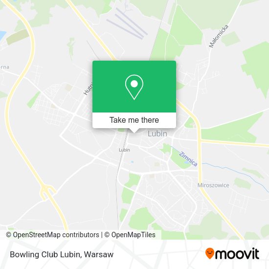 Bowling Club Lubin map