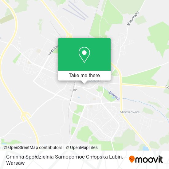 Gminna Spółdzielnia Samopomoc Chłopska Lubin map