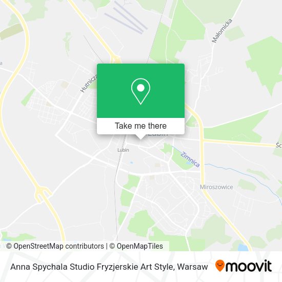 Anna Spychala Studio Fryzjerskie Art Style map