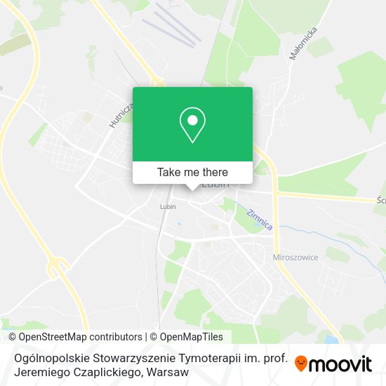 Ogólnopolskie Stowarzyszenie Tymoterapii im. prof. Jeremiego Czaplickiego map