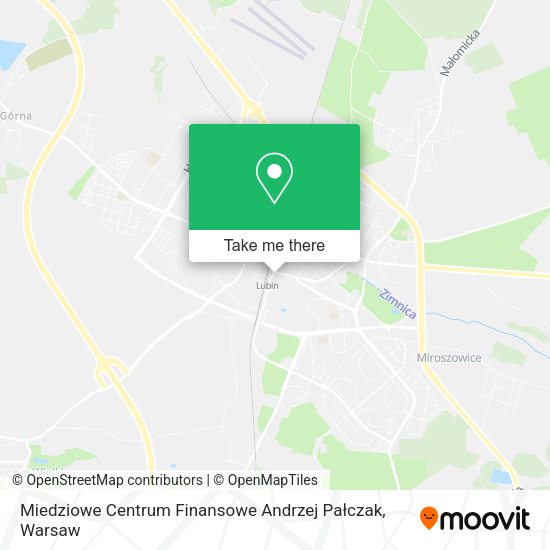 Miedziowe Centrum Finansowe Andrzej Pałczak map