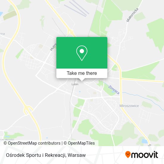 Ośrodek Sportu i Rekreacji map