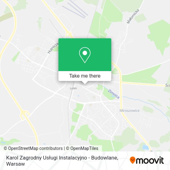 Карта Karol Zagrodny Usługi Instalacyjno - Budowlane