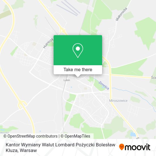 Kantor Wymiany Walut Lombard Pożyczki Bolesław Kluza map