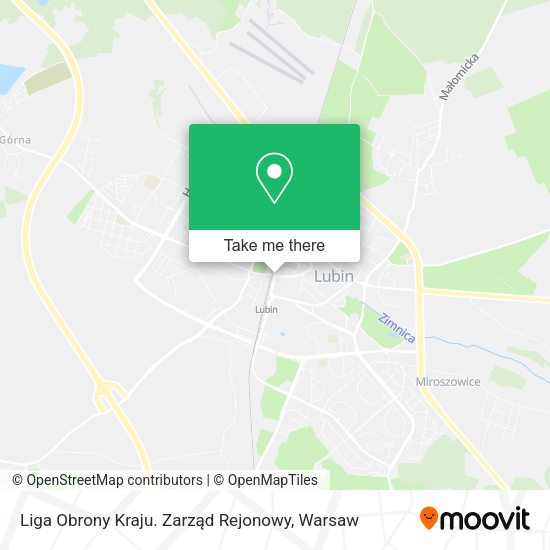 Liga Obrony Kraju. Zarząd Rejonowy map