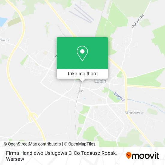 Карта Firma Handlowo Usługowa El Co Tadeusz Robak