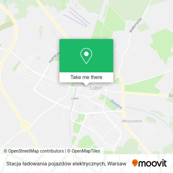 Карта Stacja ładowania pojazdów elektrycznych