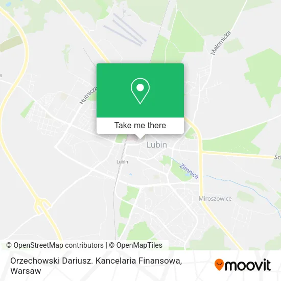 Карта Orzechowski Dariusz. Kancelaria Finansowa