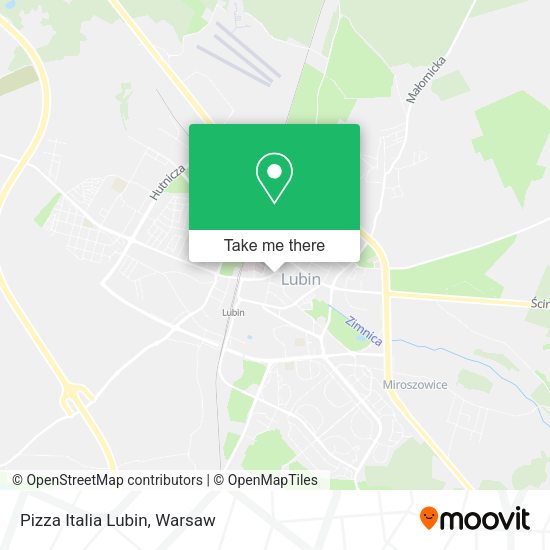 Pizza Italia Lubin map