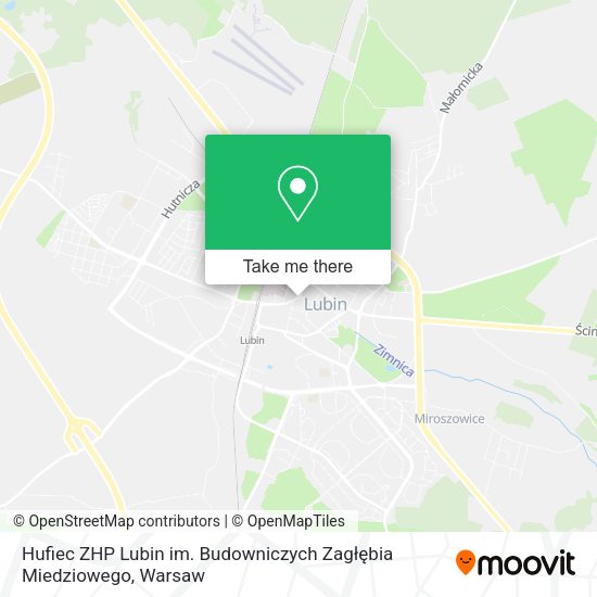 Карта Hufiec ZHP Lubin im. Budowniczych Zagłębia Miedziowego