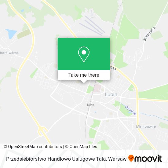 Przedsiebiorstwo Handlowo Uslugowe Tala map