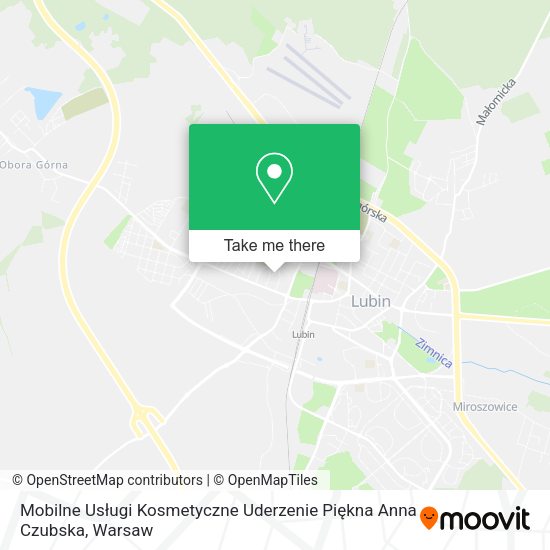 Mobilne Usługi Kosmetyczne Uderzenie Piękna Anna Czubska map