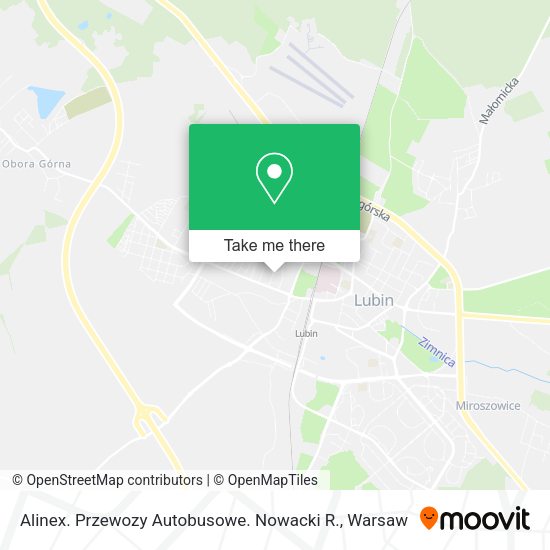 Alinex. Przewozy Autobusowe. Nowacki R. map