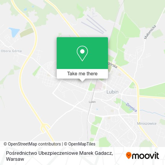 Pośrednictwo Ubezpieczeniowe Marek Gadacz map