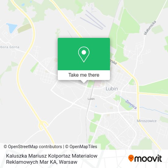 Kaluszka Mariusz Kolportaz Materialow Reklamowych Mar KA map