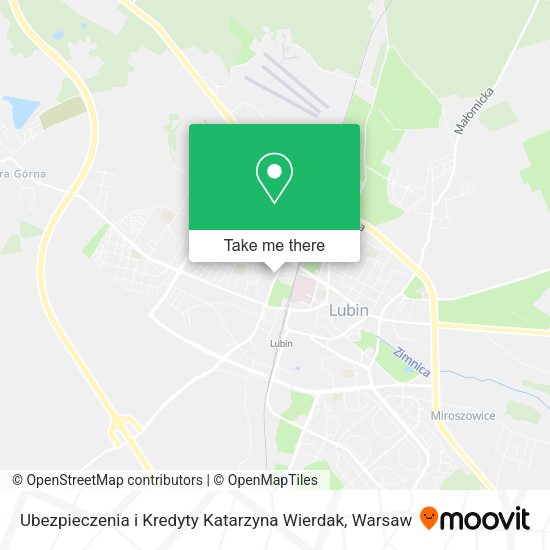 Ubezpieczenia i Kredyty Katarzyna Wierdak map