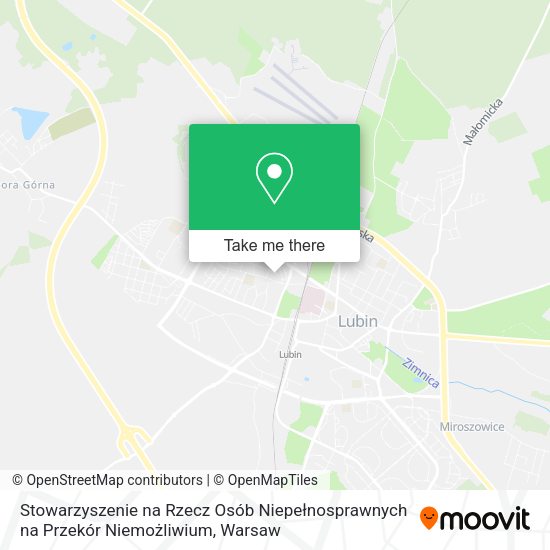 Stowarzyszenie na Rzecz Osób Niepełnosprawnych na Przekór Niemożliwium map