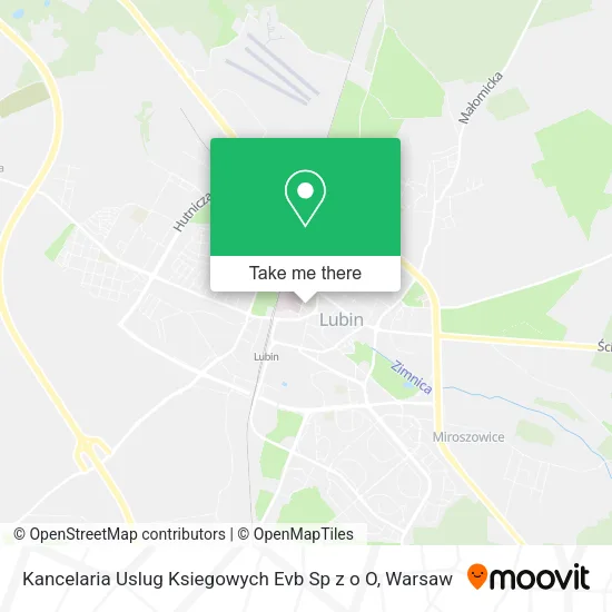 Карта Kancelaria Uslug Ksiegowych Evb Sp z o O