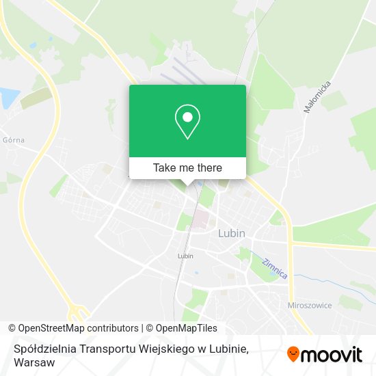 Карта Spółdzielnia Transportu Wiejskiego w Lubinie