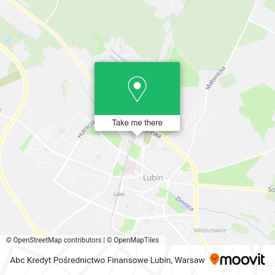 Abc Kredyt Pośrednictwo Finansowe Lubin map