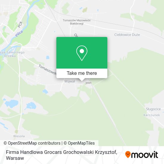 Firma Handlowa Grocars Grochowalski Krzysztof map