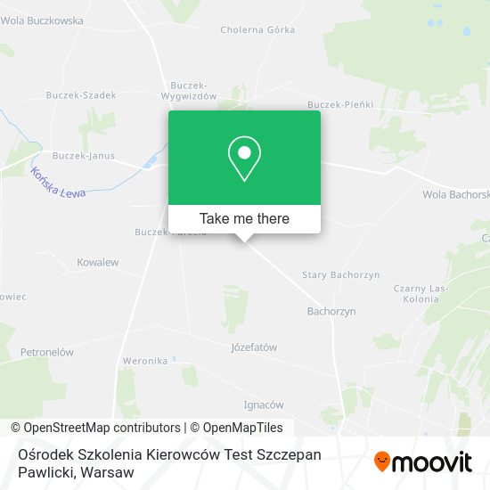 Ośrodek Szkolenia Kierowców Test Szczepan Pawlicki map