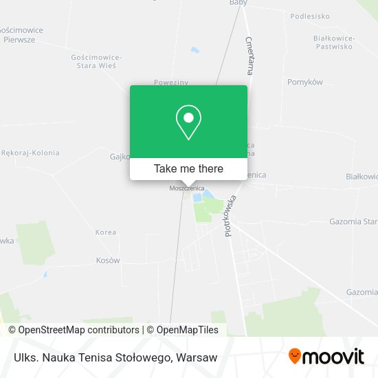 Ulks. Nauka Tenisa Stołowego map