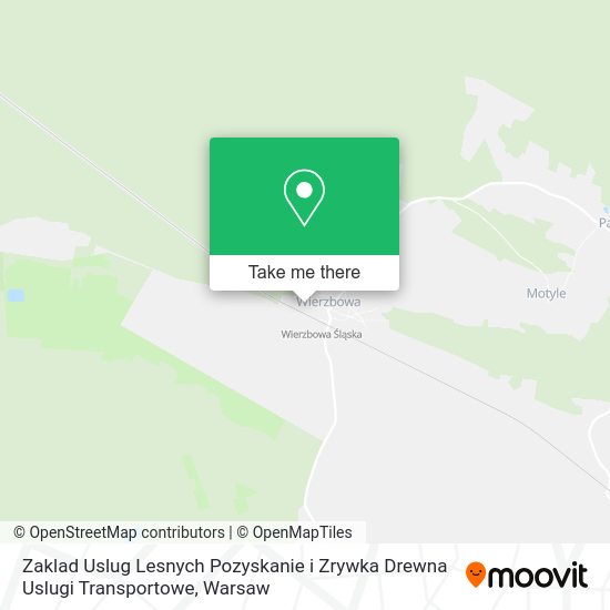 Zaklad Uslug Lesnych Pozyskanie i Zrywka Drewna Uslugi Transportowe map