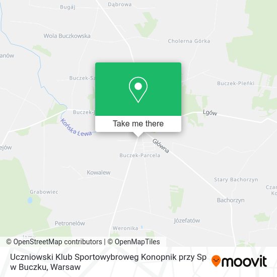 Карта Uczniowski Klub Sportowybroweg Konopnik przy Sp w Buczku