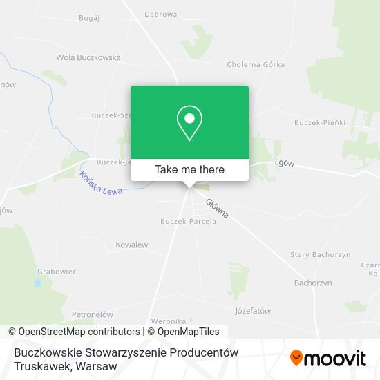 Buczkowskie Stowarzyszenie Producentów Truskawek map