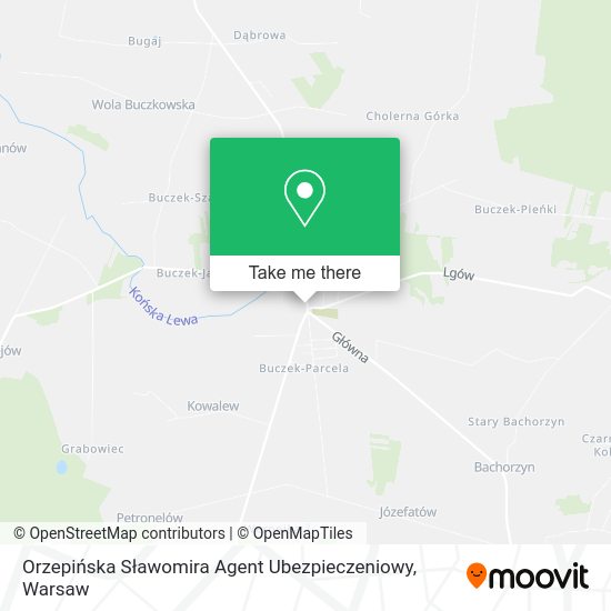 Orzepińska Sławomira Agent Ubezpieczeniowy map