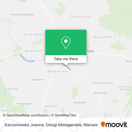 Kaczorowska Joanna. Usługi Menagerskie map