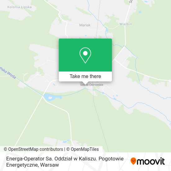 Energa-Operator Sa. Oddział w Kaliszu. Pogotowie Energetyczne map