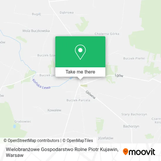 Карта Wielobranżowe Gospodarstwo Rolne Piotr Kujawin