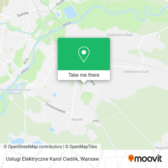 Usługi Elektryczne Karol Cieślik map