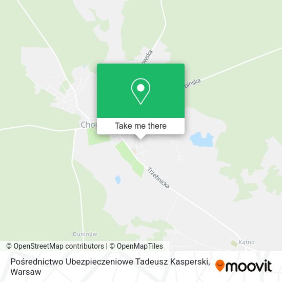 Pośrednictwo Ubezpieczeniowe Tadeusz Kasperski map