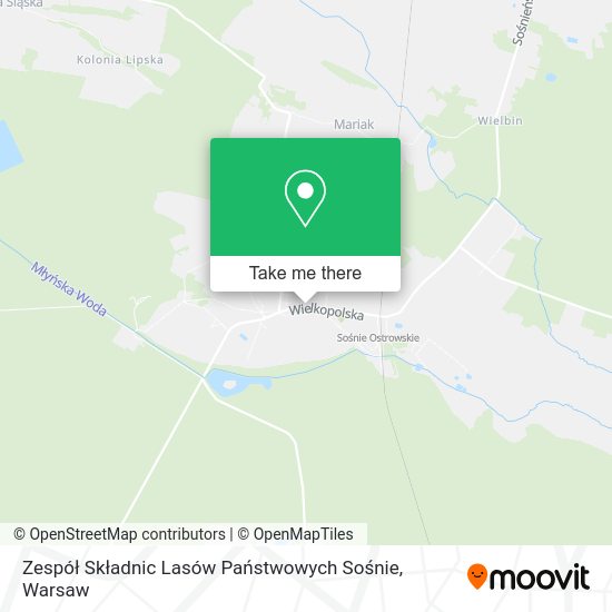 Zespół Składnic Lasów Państwowych Sośnie map